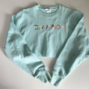Champion cropped pullover women’s crew neck sweatshirt